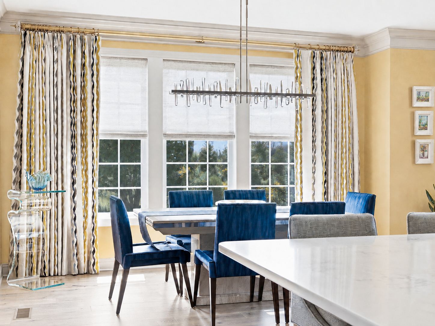 sunlit dining room at 1 Aldrich Court