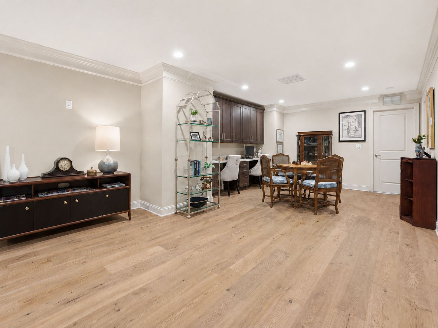 second floor family room built-in desk at 1 Aldrich Court