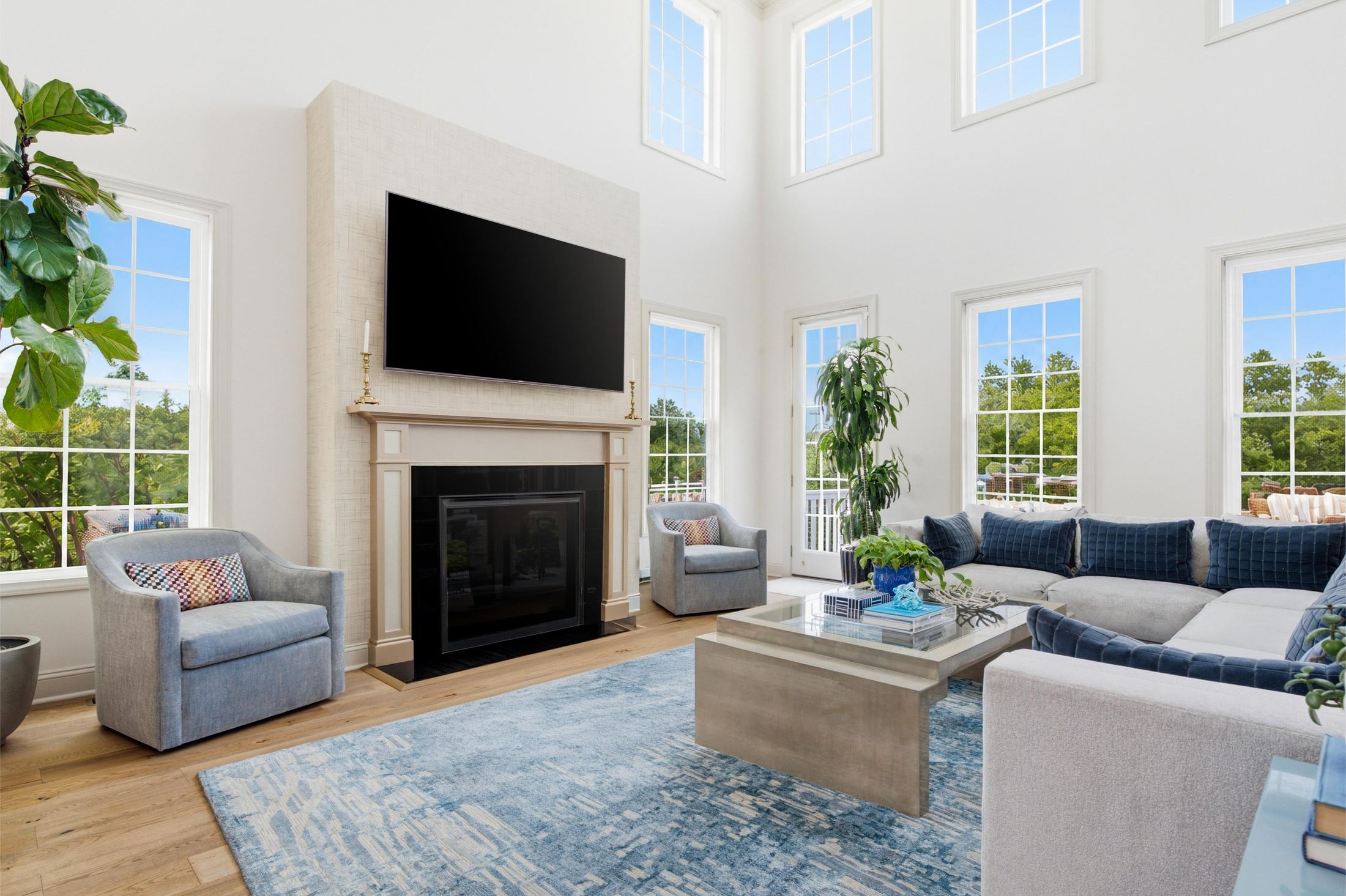 great room second-story overlook at 1 Aldrich Court