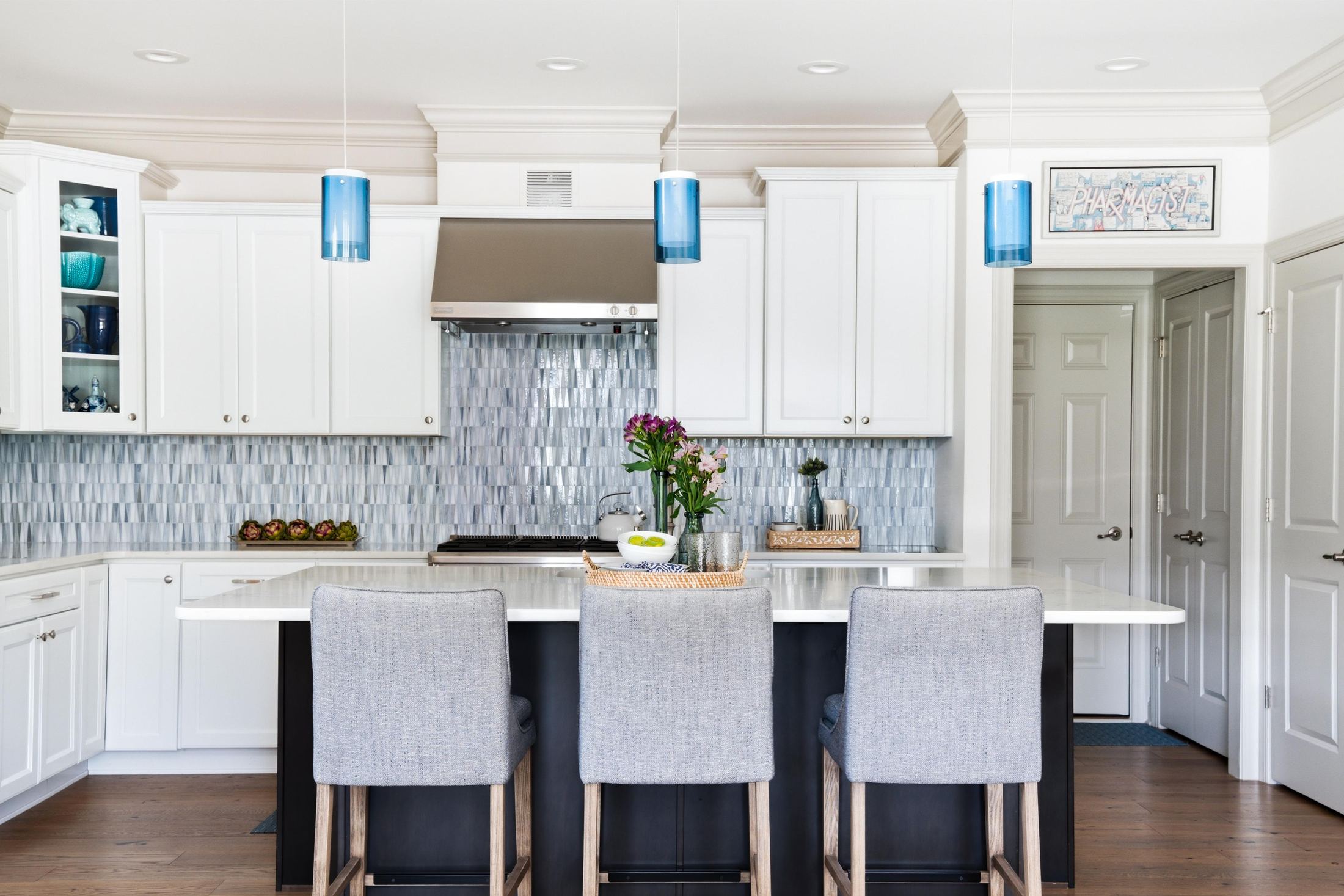 kitchen view toward the dining area at 1 Aldrich Court