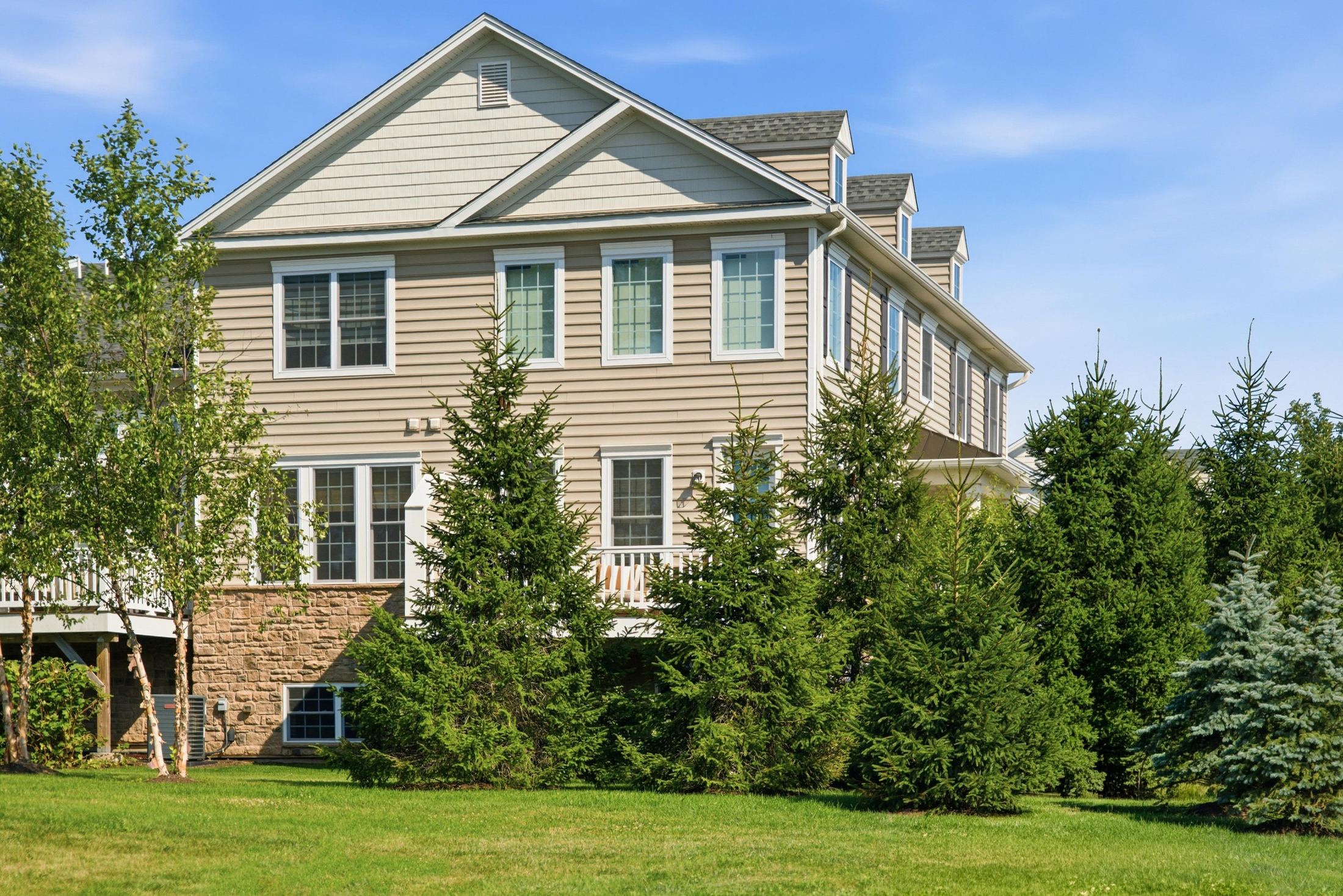 rear grounds at 1 Aldrich Court